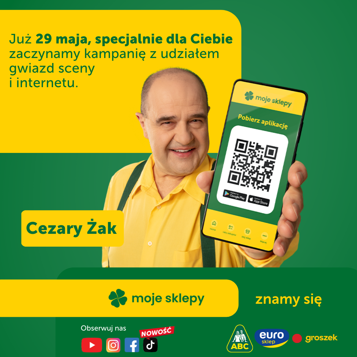 Cezary Żak i Rezi ambasadorami marki Moje Sklepy!